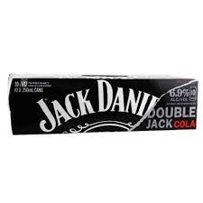 Jack Daniels Double Jack & Cola 6.9% 10x330ml Cans